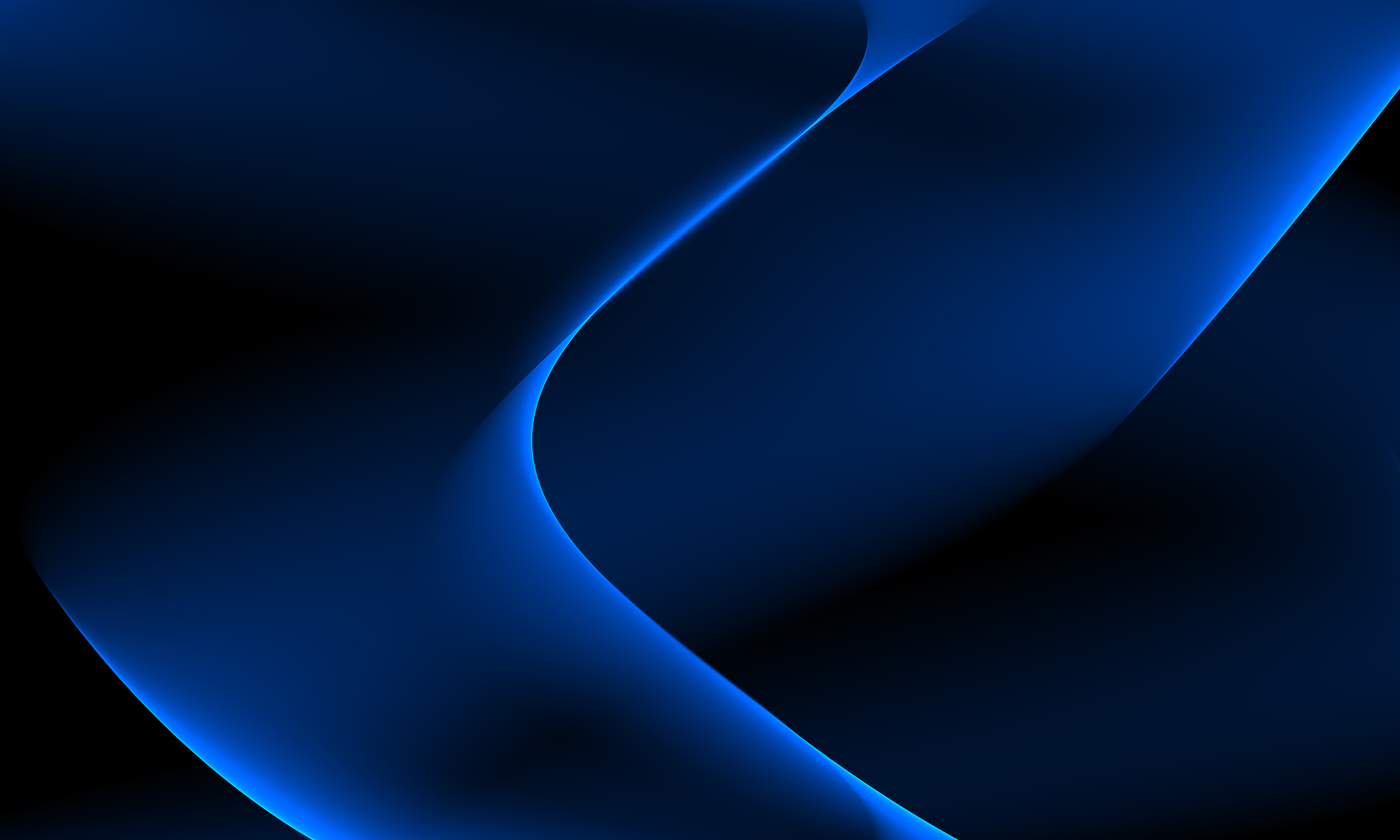 Royal Blue wave on Black background